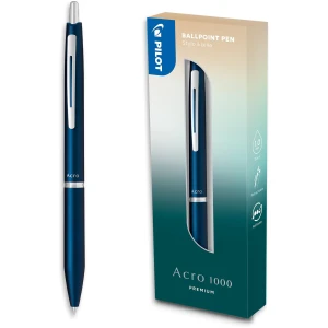 Stylo bille premium Acro 1000 AutoCadeau coffret bleu marine