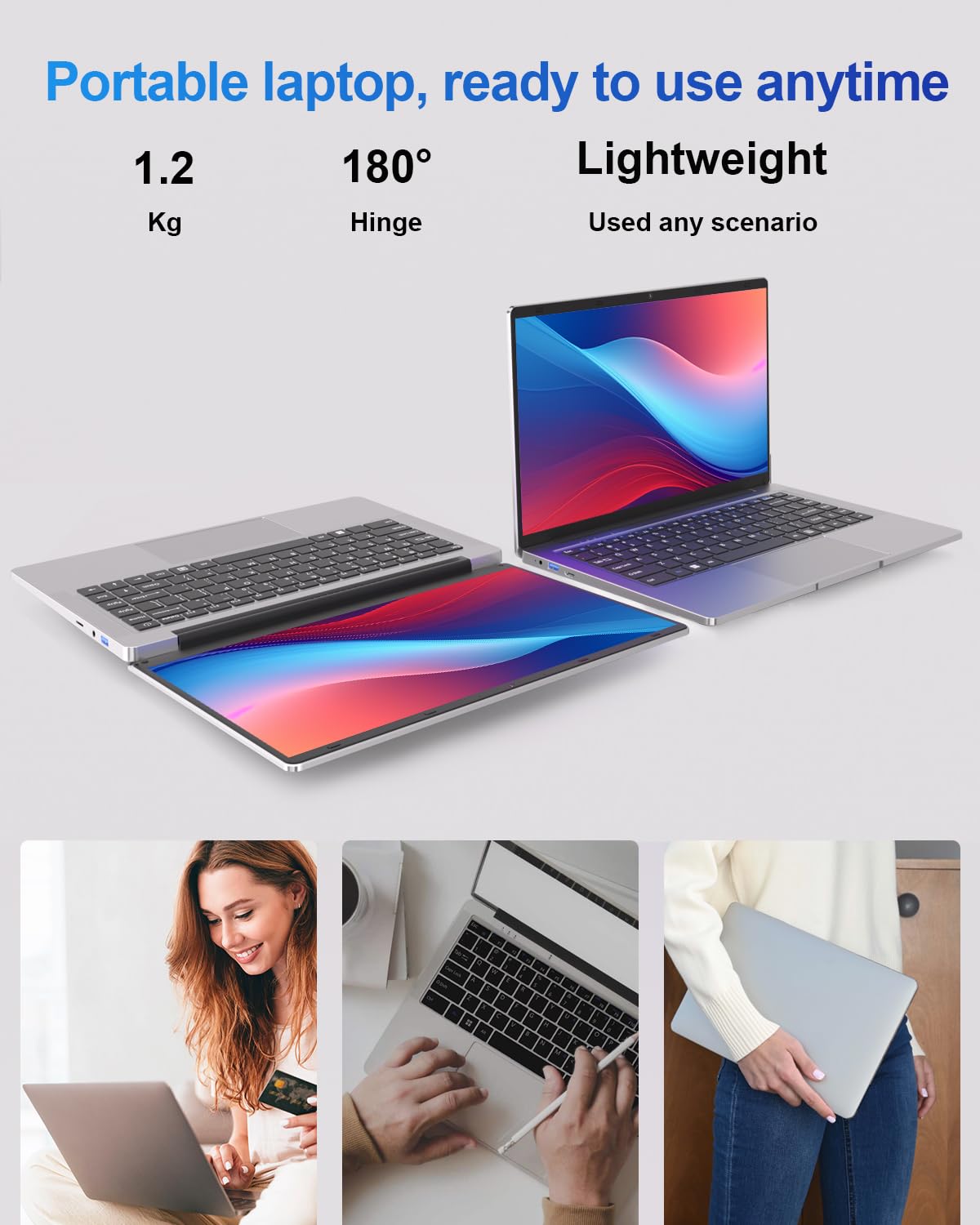 Ordinateur Portable 14 pouces AutoCadeau 2 cœurs 6 Go DDR4 128 Go SSD – Image 3