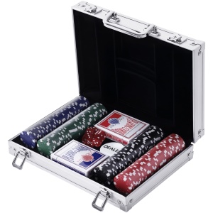 Mallette de Poker AutoCadeau Coffret Complet 200 Jetons Aluminium