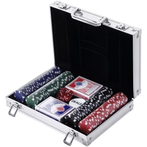 Mallette de Poker AutoCadeau Coffret Complet 200 Jetons Aluminium