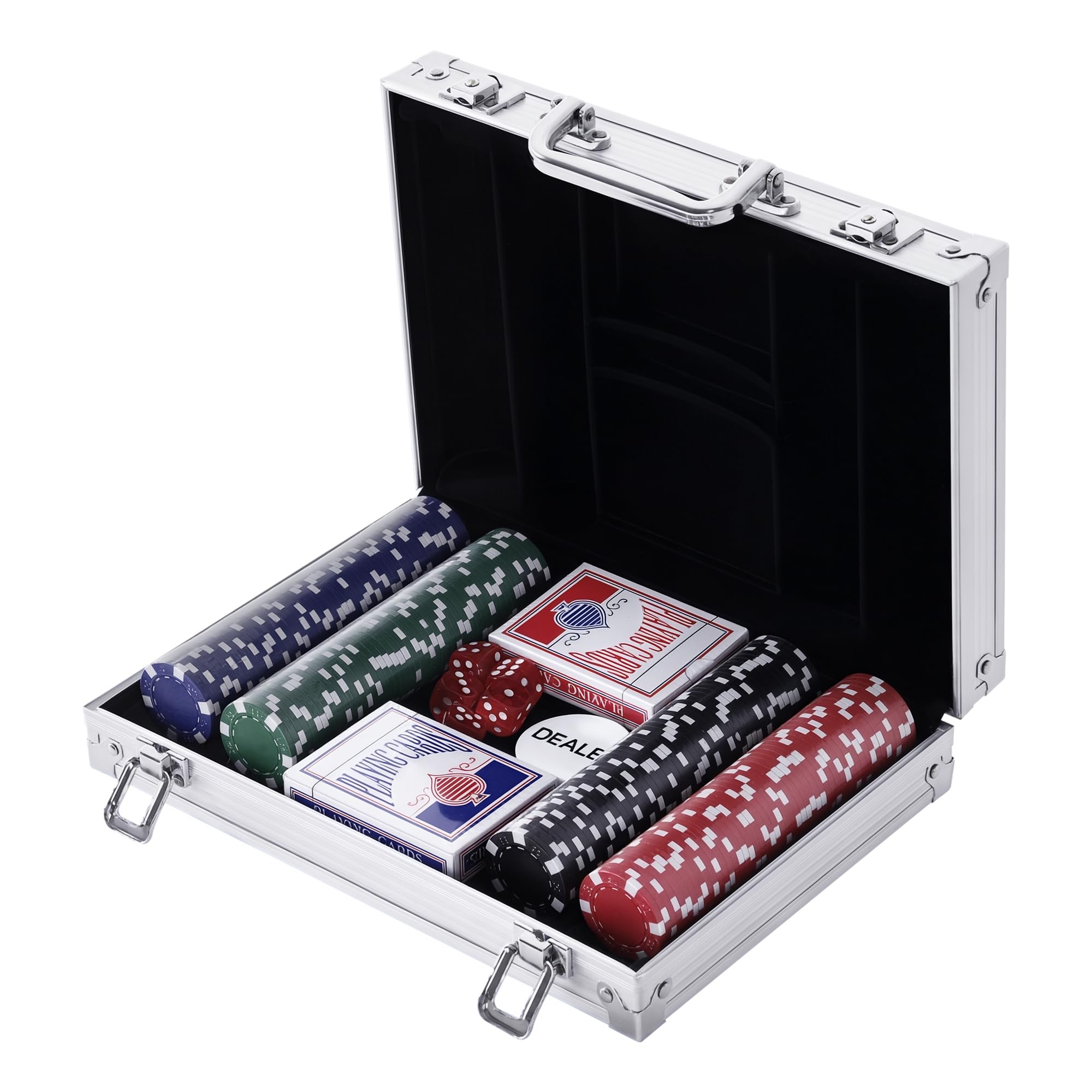 Mallette de Poker AutoCadeau Coffret Complet 200 Jetons Aluminium
