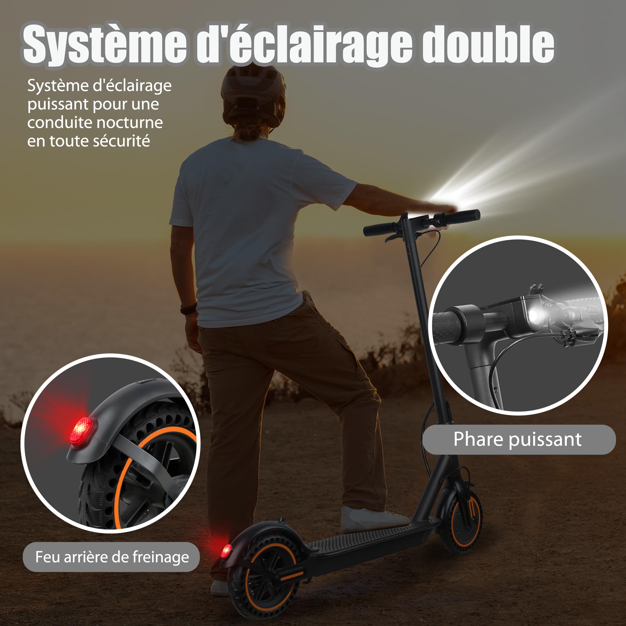 Trottinette Électrique AutoCadeau 25 km/h 250W-500W Pneus Solides 8.5" – Image 3