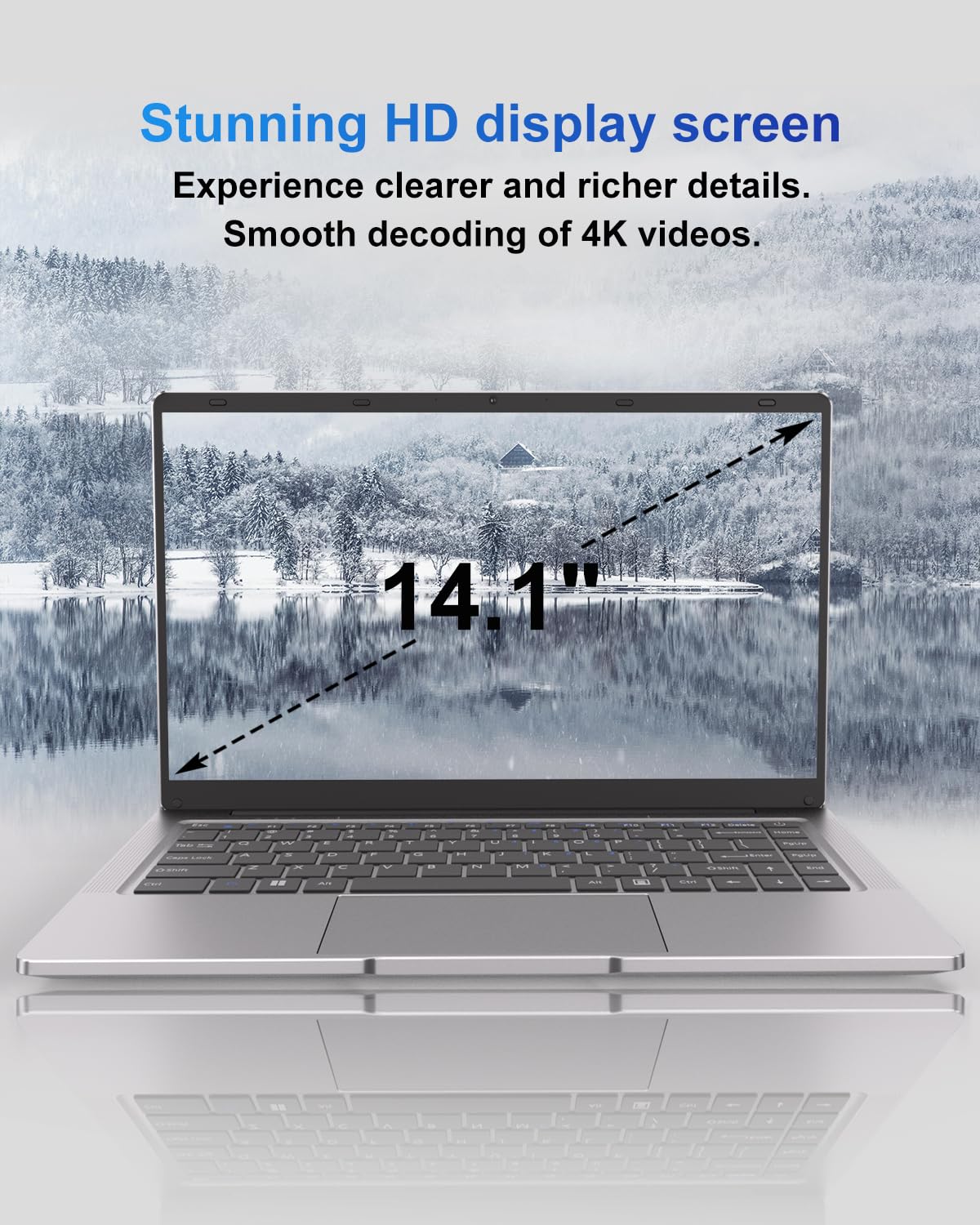 Ordinateur Portable 14 pouces AutoCadeau 2 cœurs 6 Go DDR4 128 Go SSD – Image 4