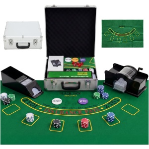 Mallette de Poker AutoCadeau Coffret Complet 500 Jetons ABS