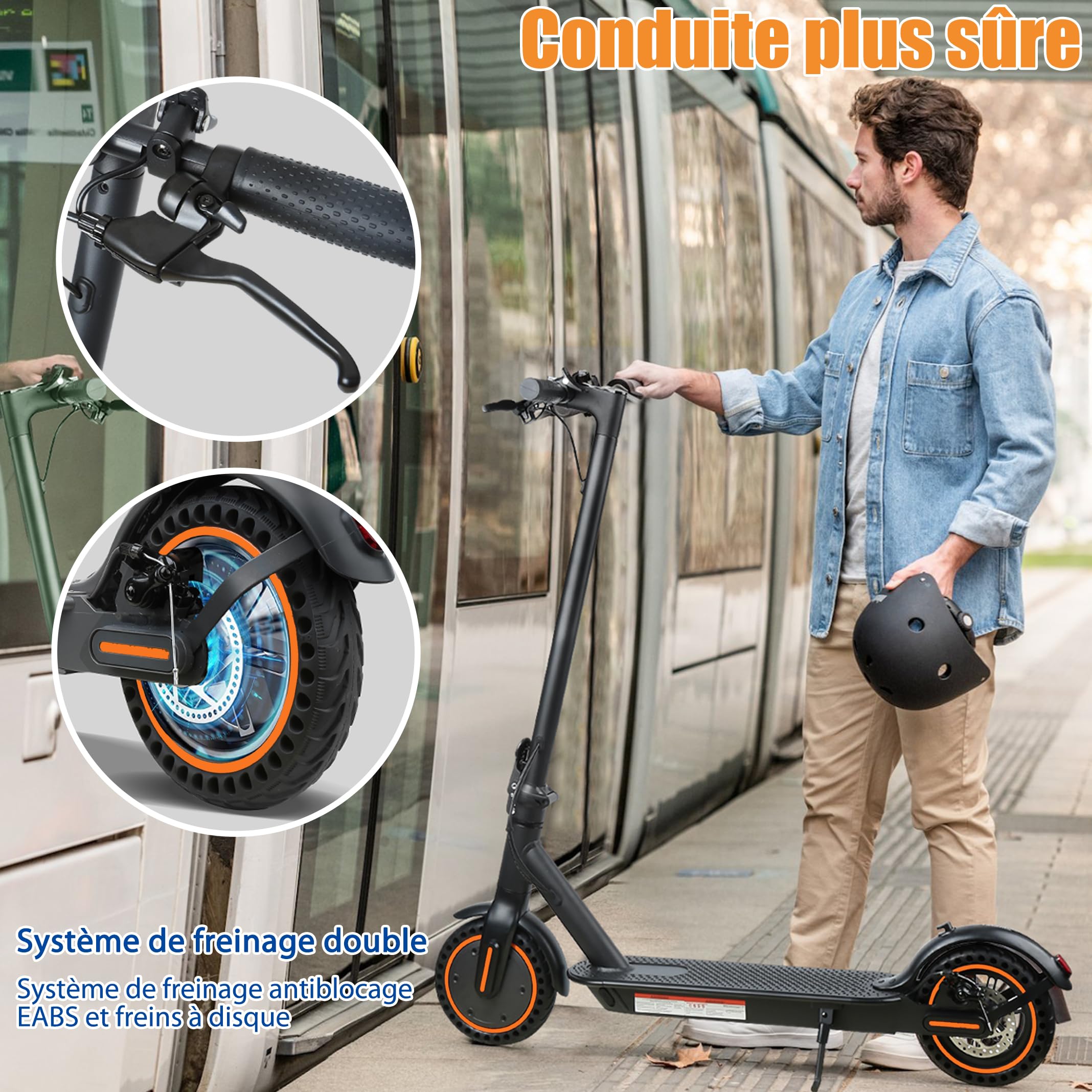 Trottinette Électrique AutoCadeau 25 km/h 250W-500W Pneus Solides 8.5" – Image 4