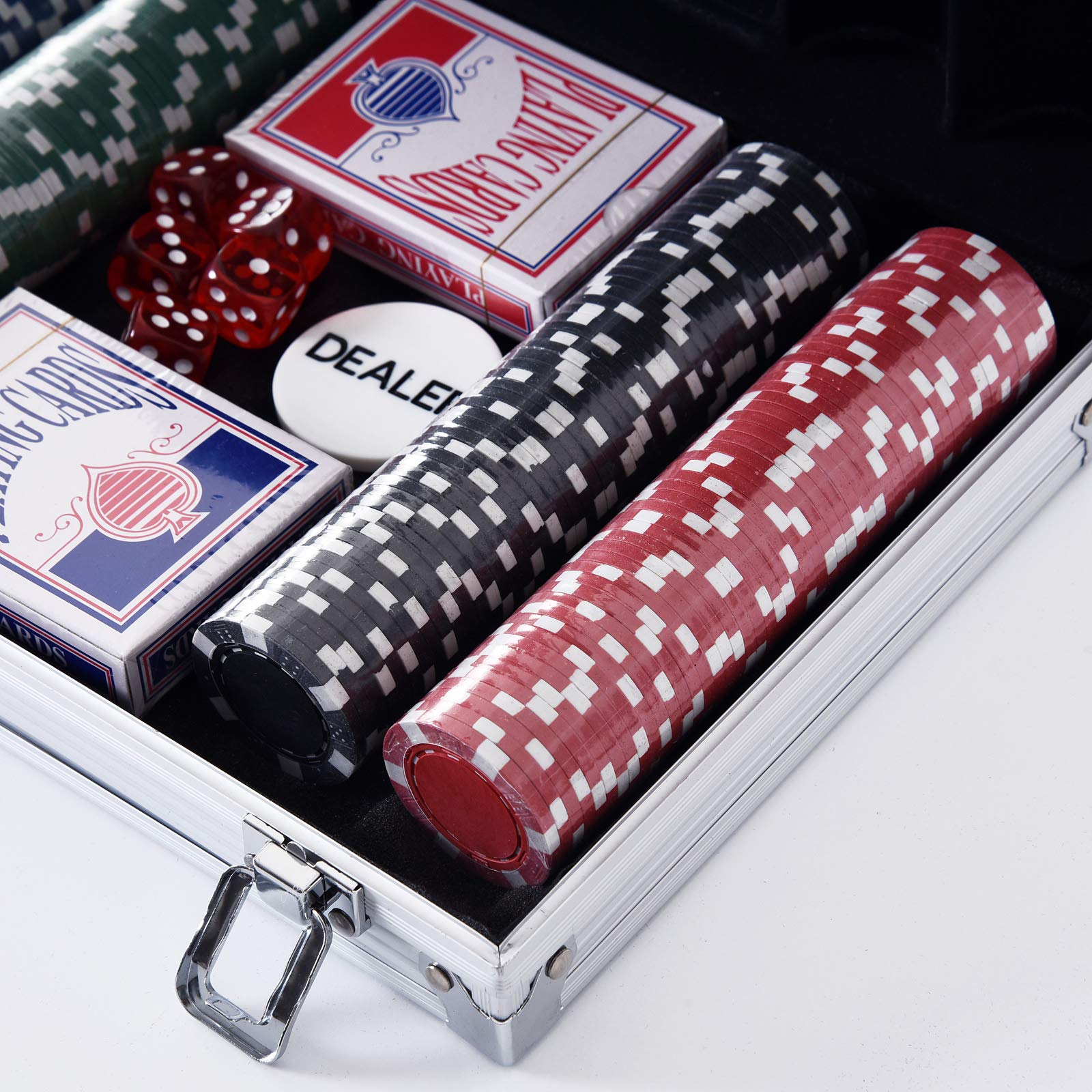 Mallette de Poker AutoCadeau Coffret Complet 200 Jetons Aluminium – Image 5