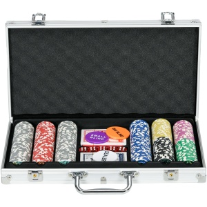 Mallette de Poker AutoCadeau Coffret Complet 300 Jetons Aluminium