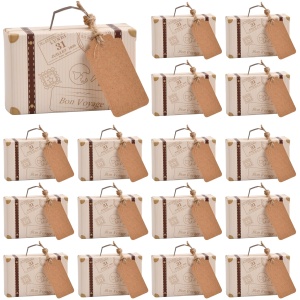 Coffret Cadeau AutoCadeau Mini Boîtes à Bonbons Vintage en Forme de Valise