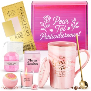 Coffret Cadeau Femme AutoCadeau Ensemble de Mugs en Céramique 340 ml