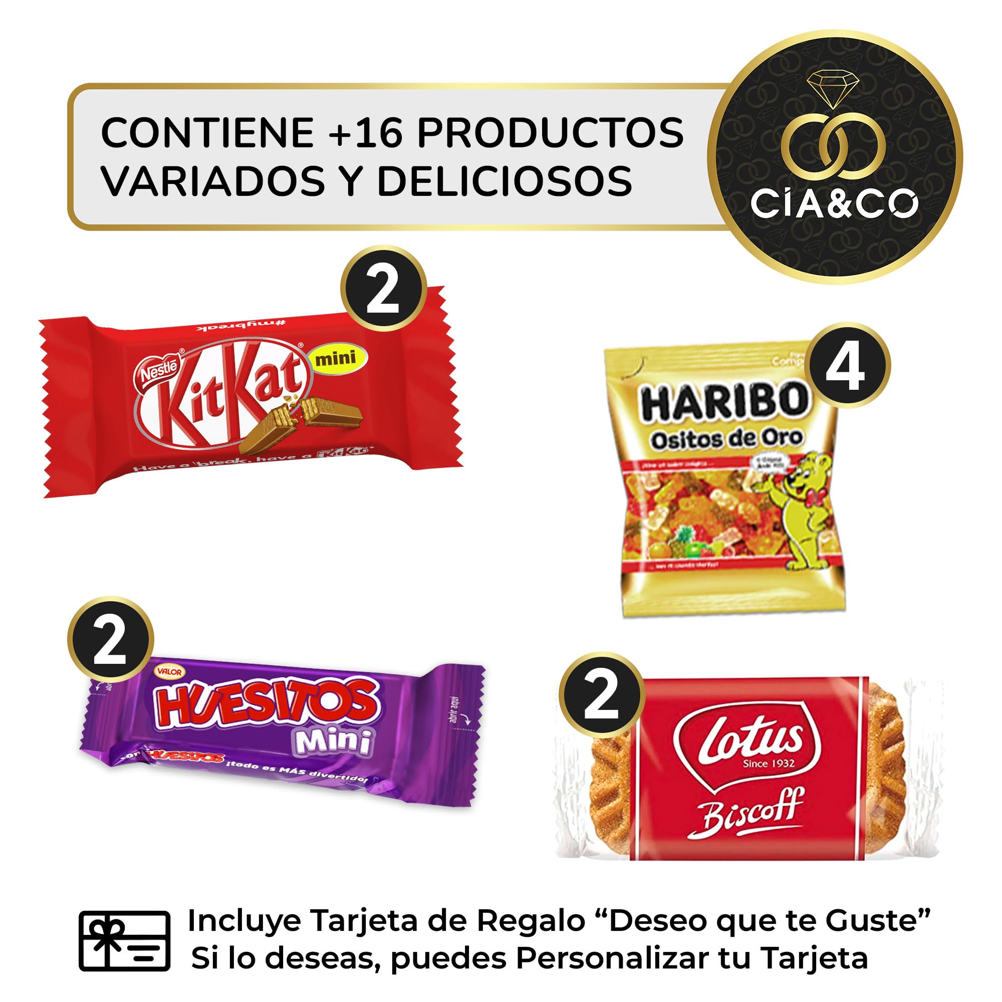Coffret cadeau personnalisé Kinder Bueno avec 17 chocolats et carte – Image 5