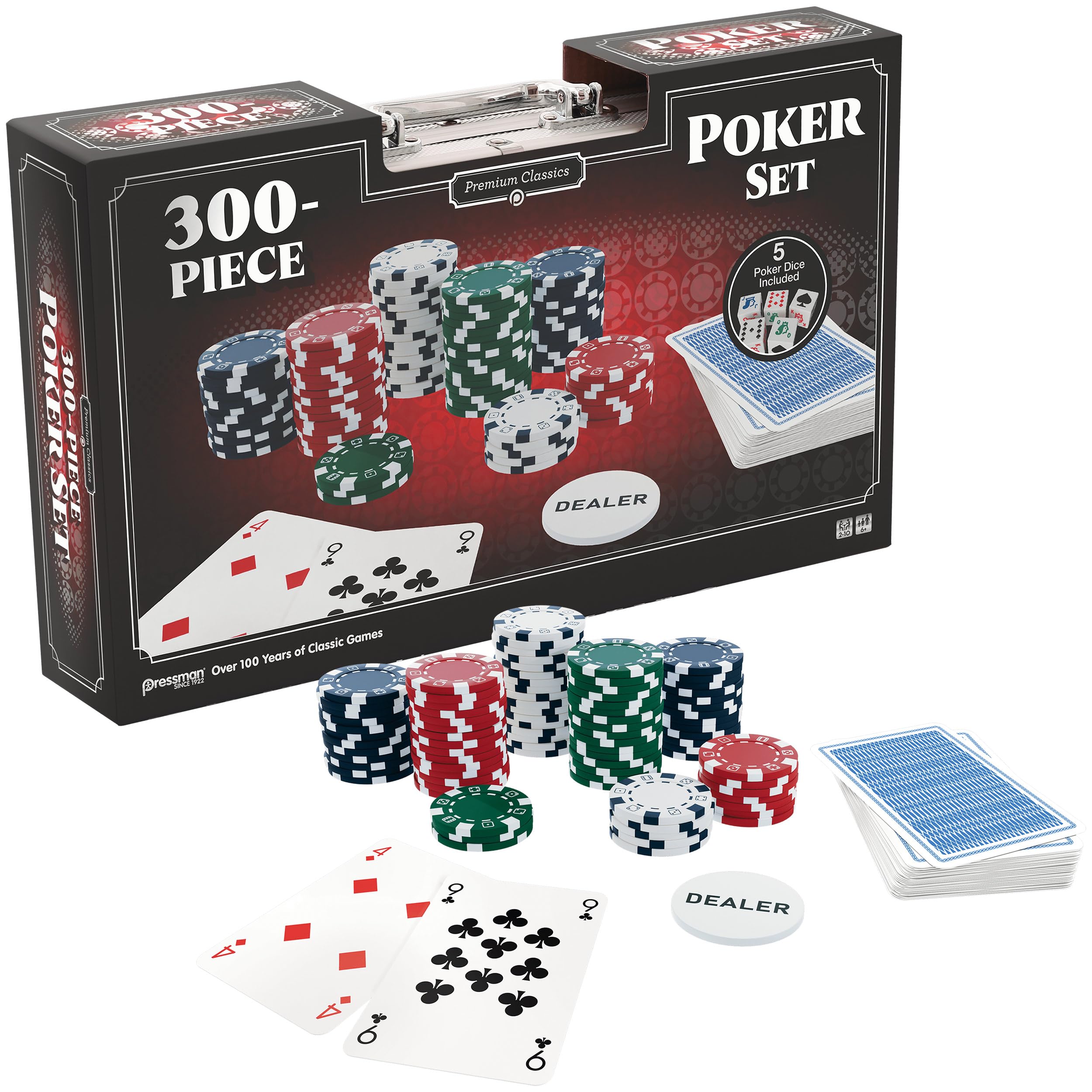 Mallette Poker AutoCadeau Set 300 Jetons Aluminium