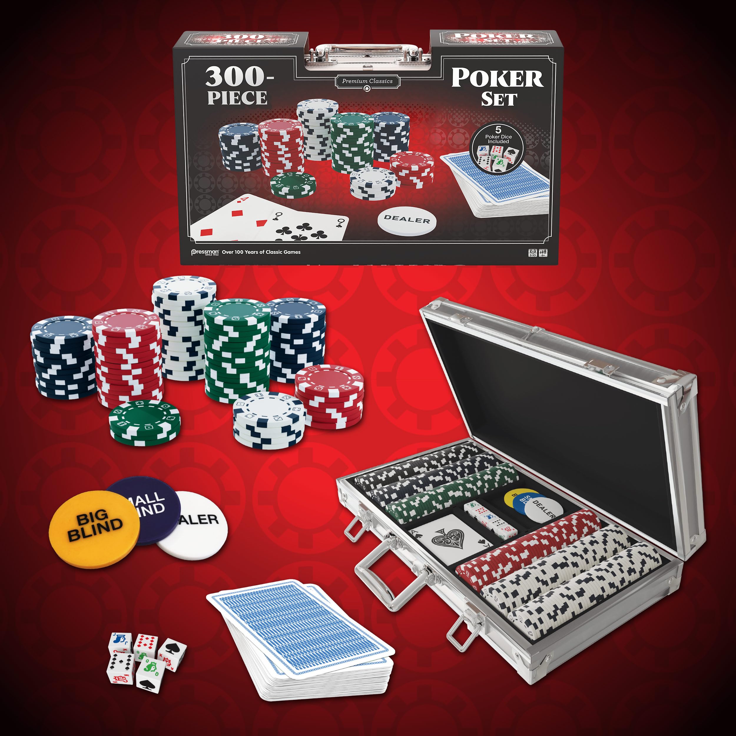 Mallette Poker AutoCadeau Set 300 Jetons Aluminium – Image 2