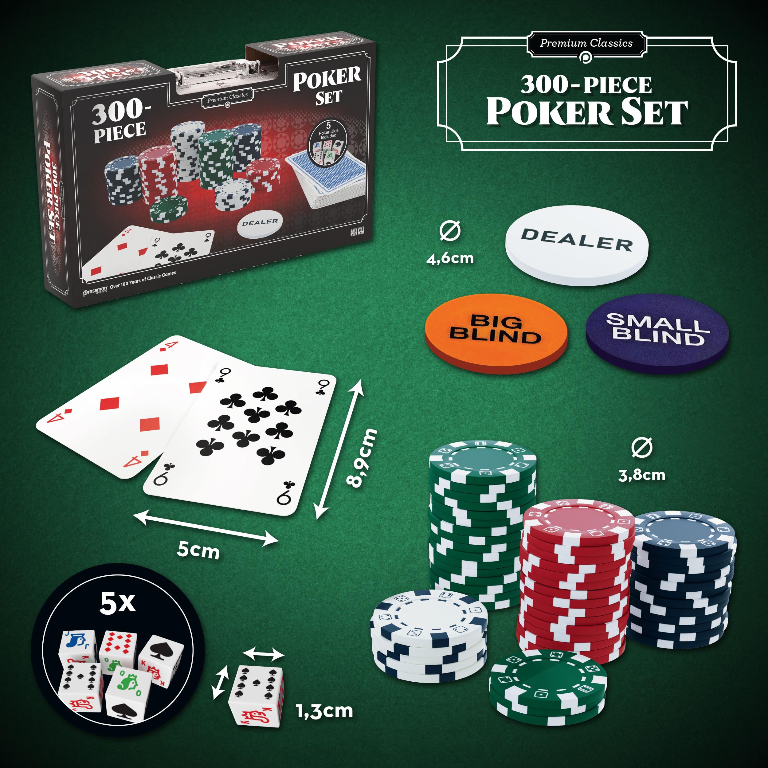 Mallette Poker AutoCadeau Set 300 Jetons Aluminium – Image 5